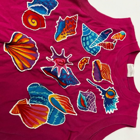 Vintage Women's Tank Top with Seashells - Picture 7 of 10